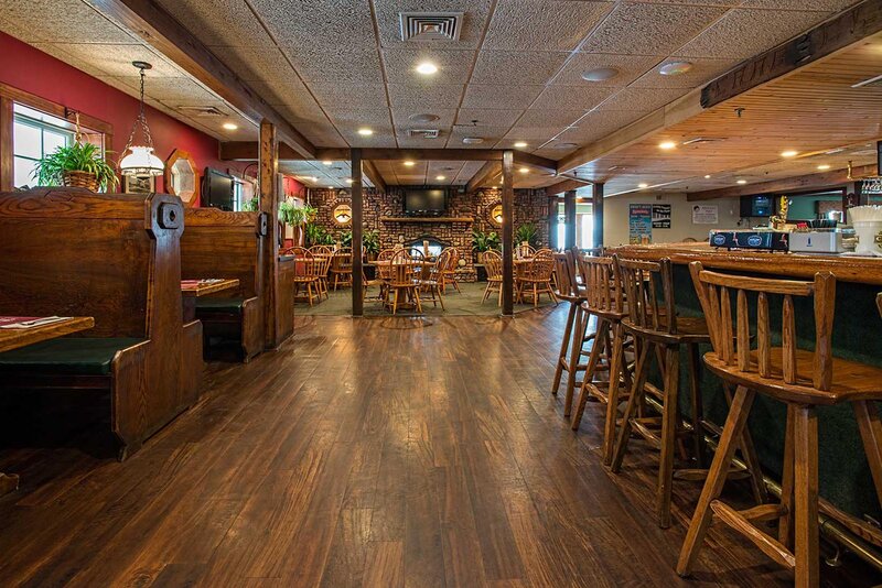 View of dining room and bar area